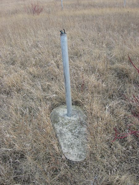 Blue Sky Drive-In Theatre - Lone Speaker Pole - Photo By Www